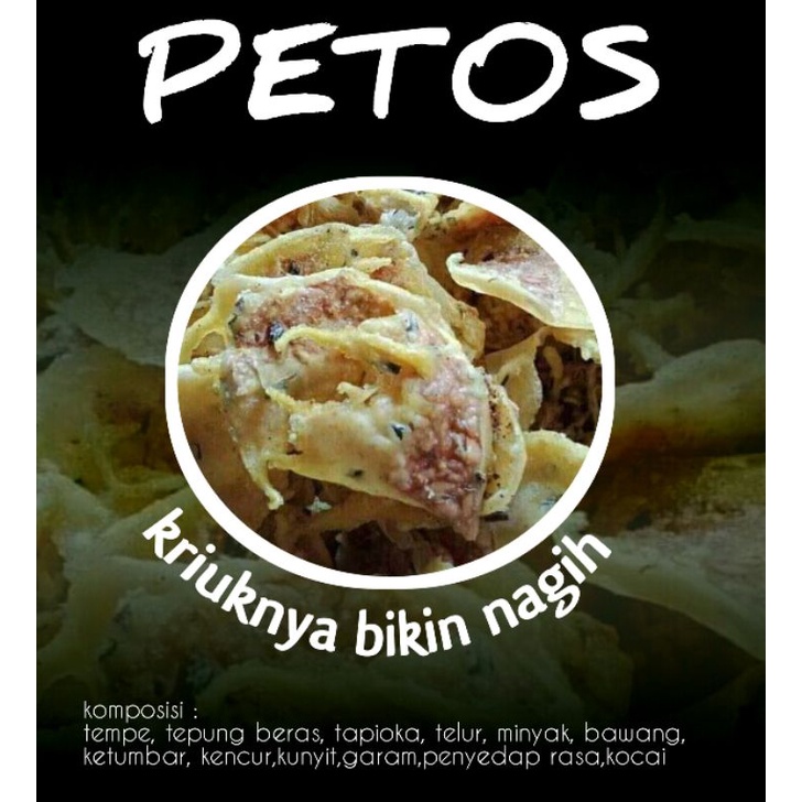 

PETOS 500gr KRIPIK TEMPE ENAK GURIH DIJAMIN NAGIH