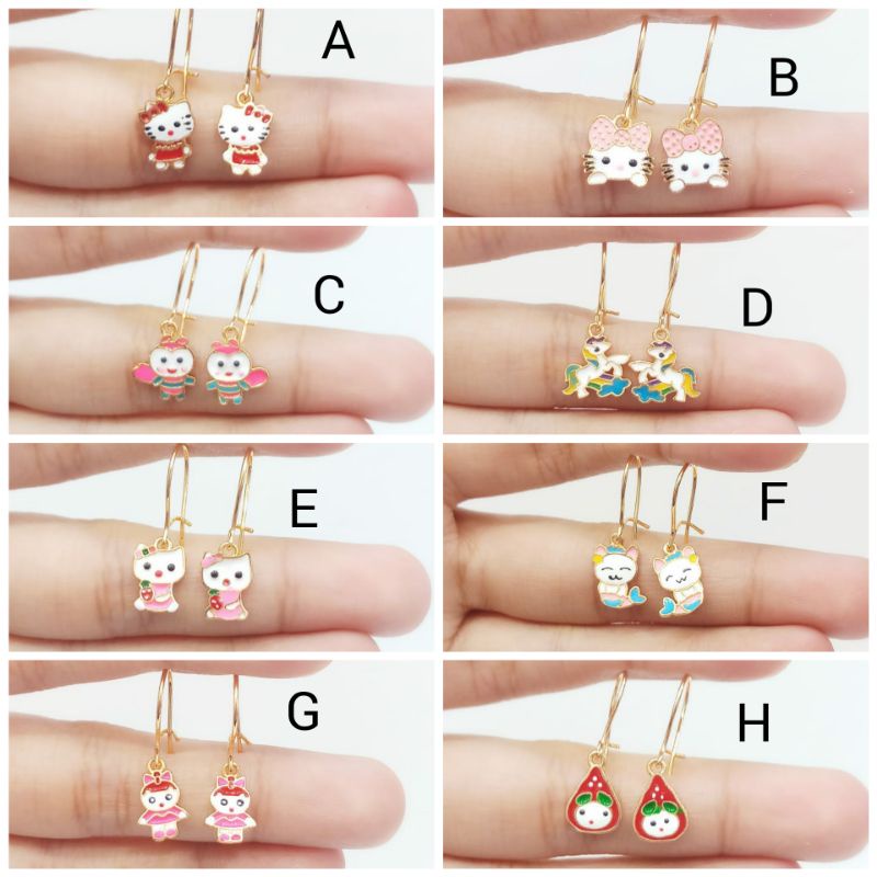 Anting Anak Karakter Lapis Emas