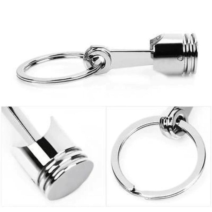 Gantungan Kunci Miniature Piston Mobil Keychain Metal