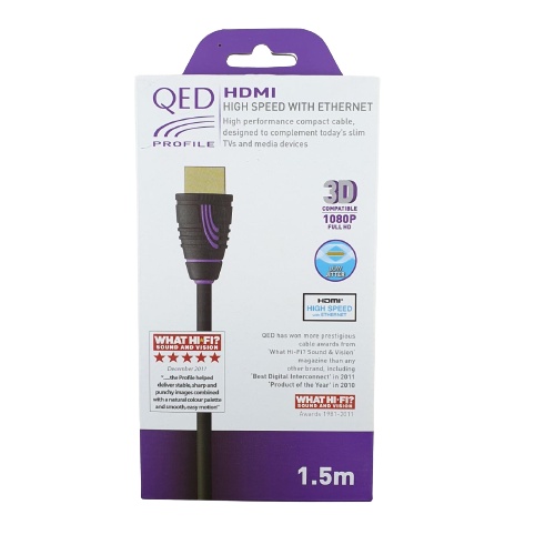 Kabel HDMI 1.5M QED Profile Cable HDMI E Flex Ethernet HDTV 1.5 Meter