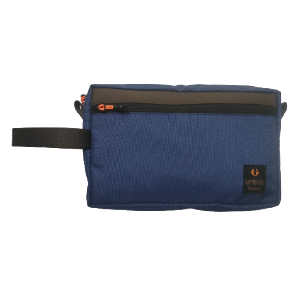 ELEVUKA NAVY |ManNeedMe x URBAN| Tas Pouch Pria Wanita Hand Bag Dompet Pria ORIGINAL