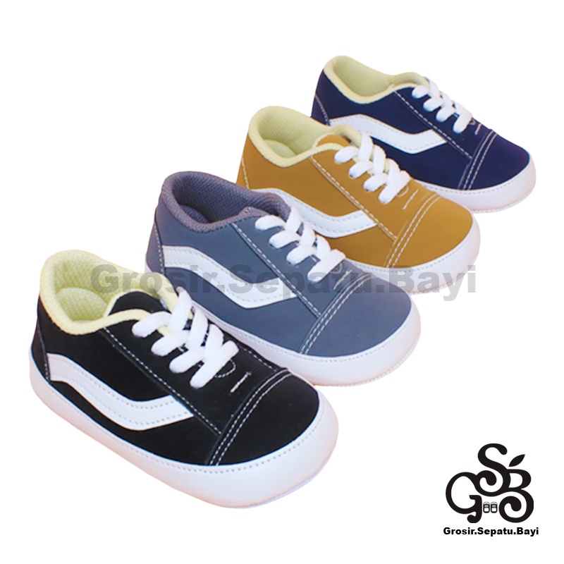 sepatu bayi baby shoes prewalker laki laki perempuan umur 2 sampai 14 bulan model Fans Classic