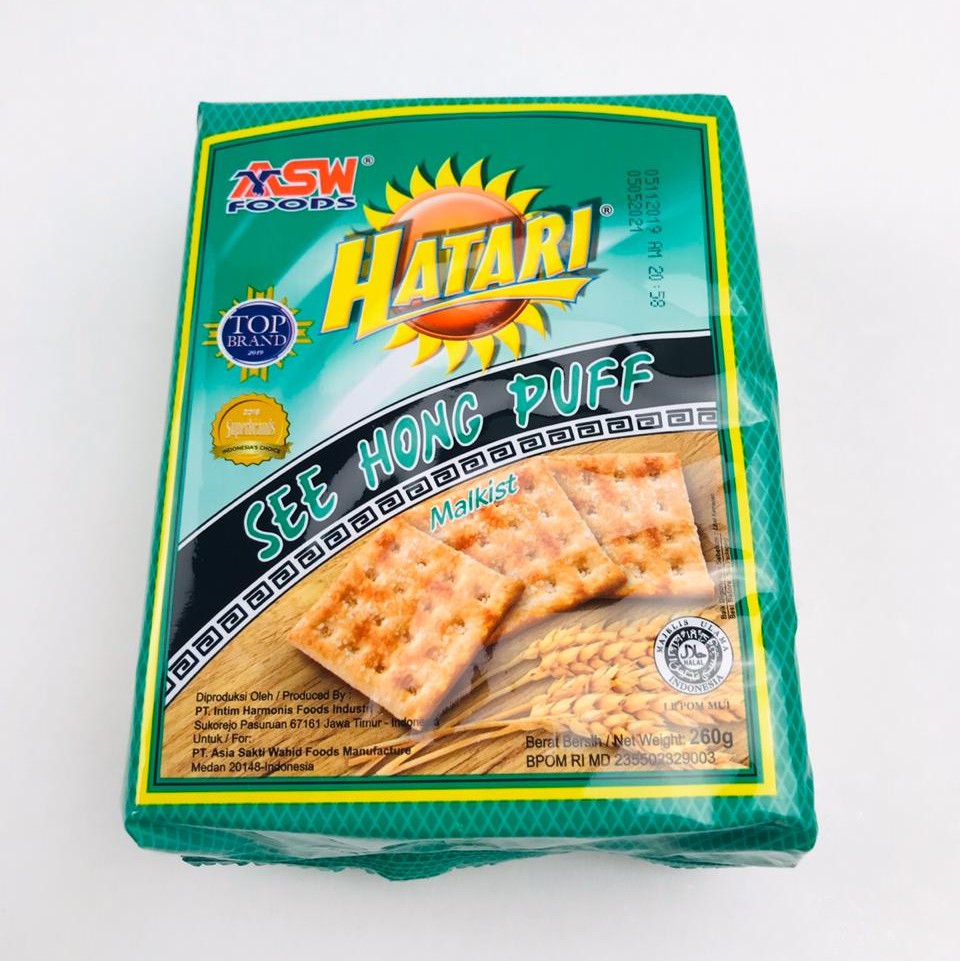 Biskuit Hatari See Hong Puff / Biskuit Malkist / Biskuit Malkist Aneka Varian Rasa / 245gr