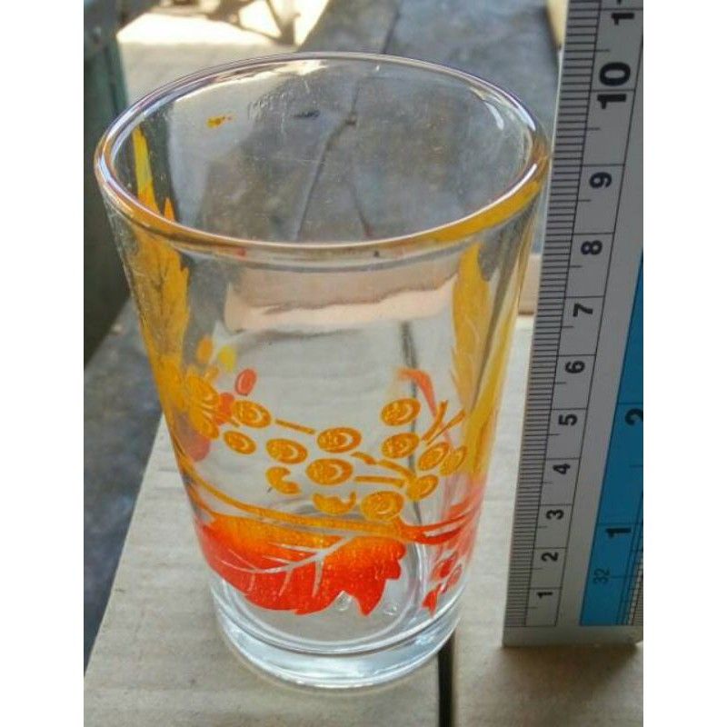 Gelas Kaca, Gelas Motif Kembang, Gelas Kedaung / Gelas Air minum, Tebal isi 6.pcs 1 dus.
