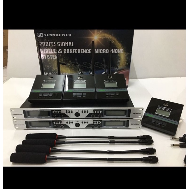 Mic wireless podium sennheiser skm9004 skm 9004 4bh microphone meja UHF