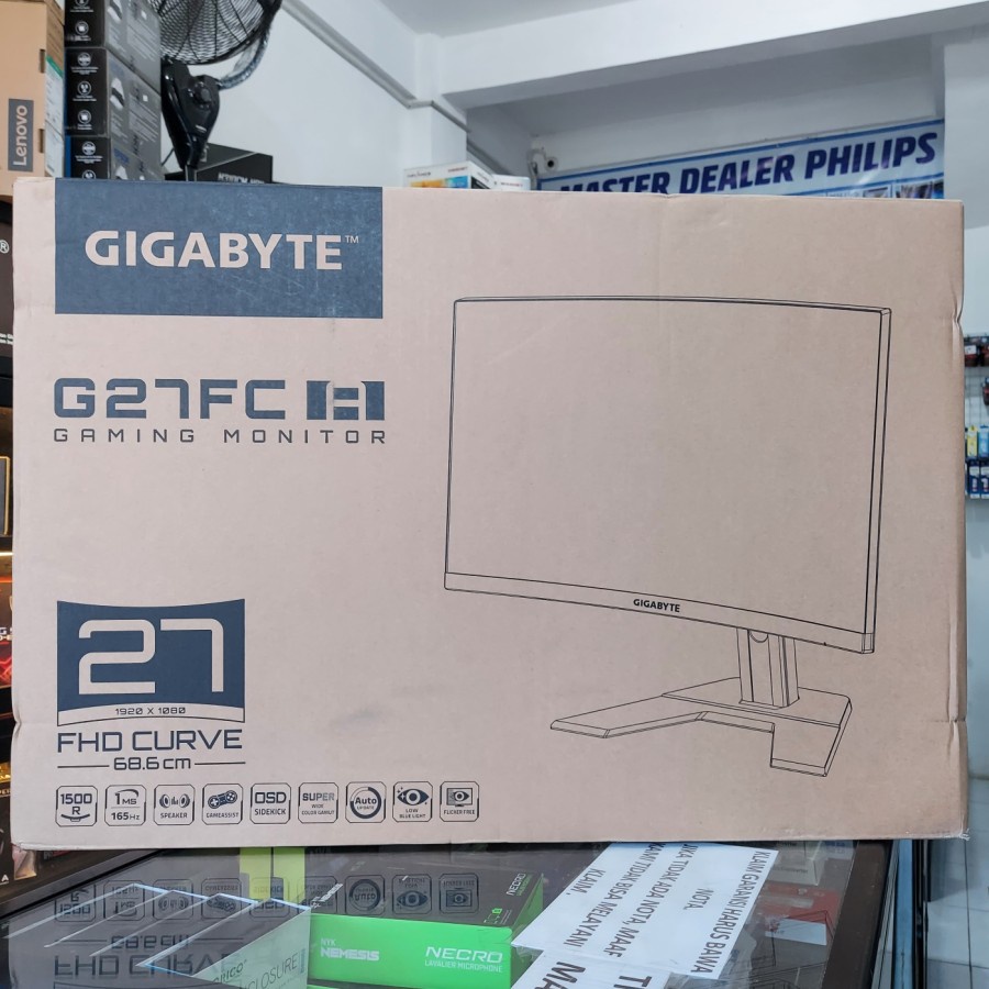 MONITOR GIGABYTE G27FC A-EK CURVE/ MONITOR GAMING GIGABYTE