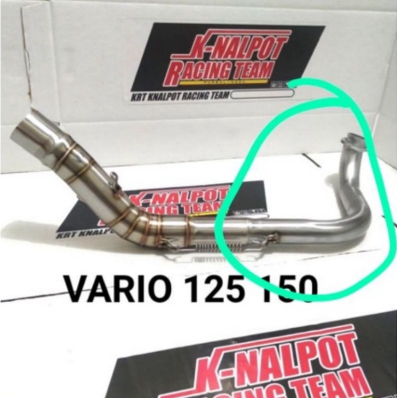 LEHERAN KNALPOT INLET 38 MM VARIO 125 150 OLD NEW MATIC MODIF LEHER RACING TERLARIS TERMURAH-Lekuk monel saja