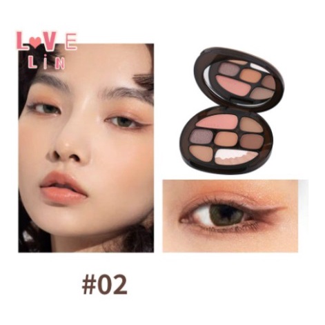 Lameila Eyeshadow Pallete 8 Warna Mutiara Matte Blush Glitter CJR 5098