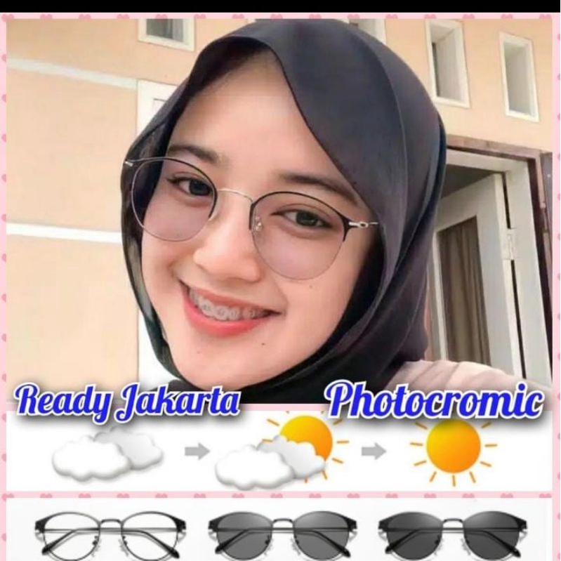 kacamata photocromic F1920 Old dikirim hari ini