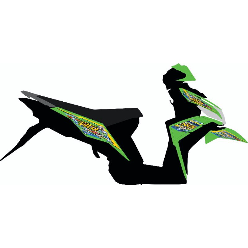 STRIPING TRANSPARAN HOLOGRAM MIO M3