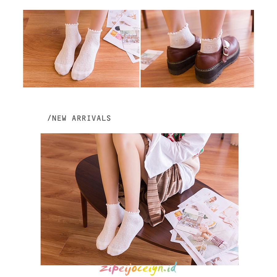  Kaos  Kaki  Wanita Renda  Versi korea Kaus kaki  putri CY1714 