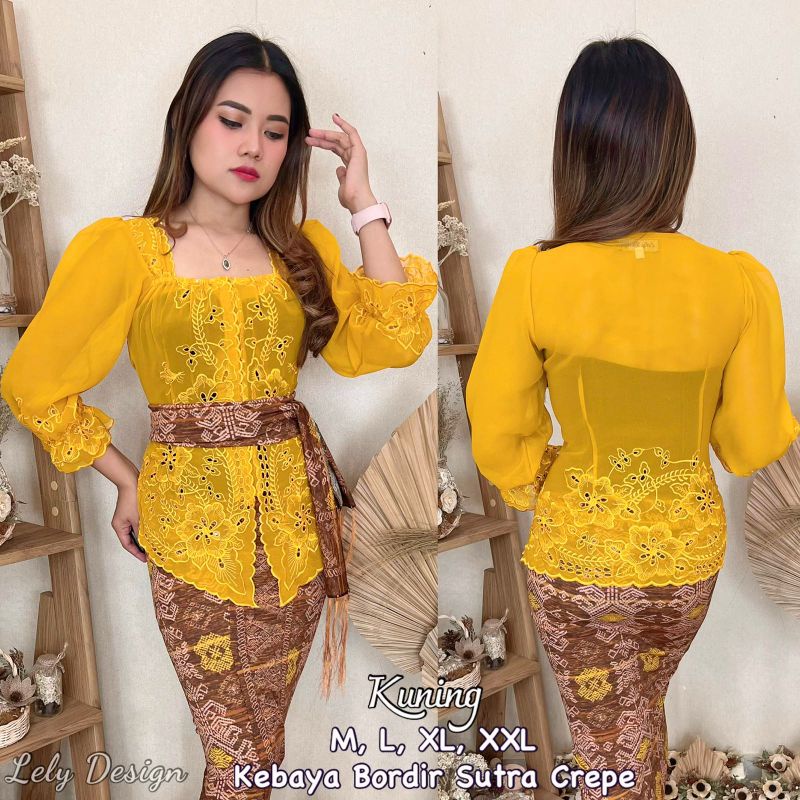 Kebaya Jadi Kerut / Kebaya Jadi Bordir Terbaru/ Kanaya Bali Bordir