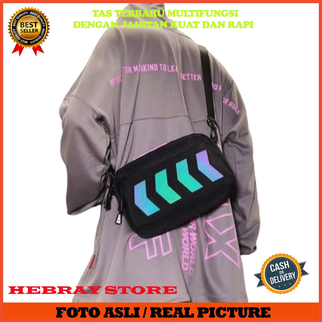 Tas selempang pria premium slingbag murah COD slempang Tas cowok P3V7 distro JS_Tas Pria Slempang Ta