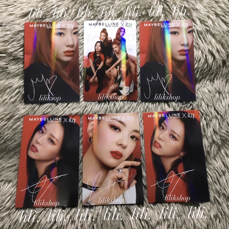 Jual Photocard Pc Grup Lia Chaeryeong Yuna Maybelline X Itzy Shopee Indonesia