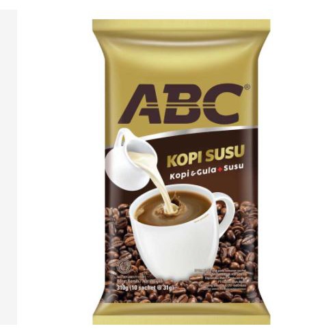 

ABC Kopi Susu 31 gr Sachet Pack (Isi 10 Sachet)