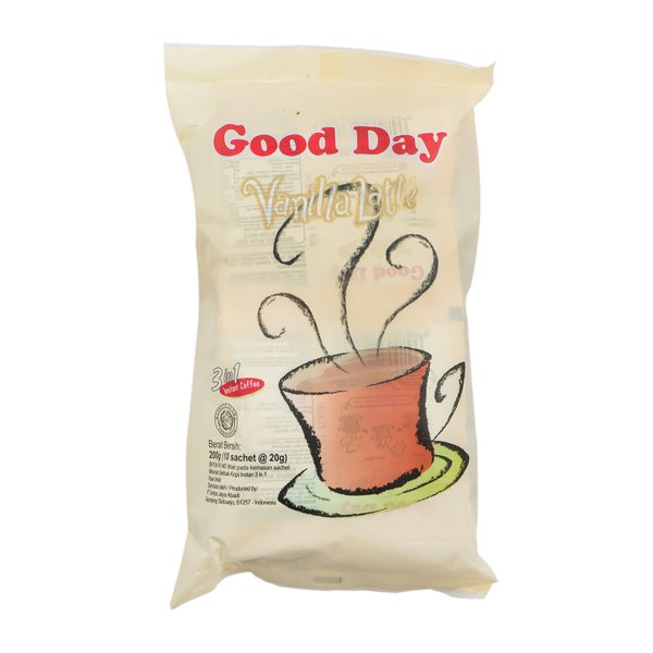 

GOOD DAY Vanilla Latte 20g x 10 Sac - Kopi Vanila Late Isi 10 Saset