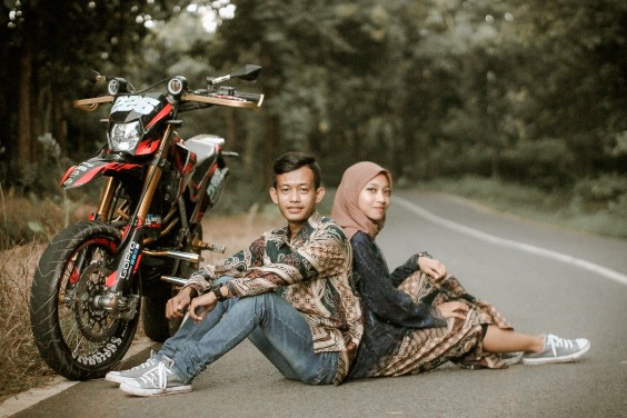 Maura Couple - Sania Ruffle Batik Couple Ori Ndoro Jowi Dnt Garansi Termurah Set Couple Shakila Navy