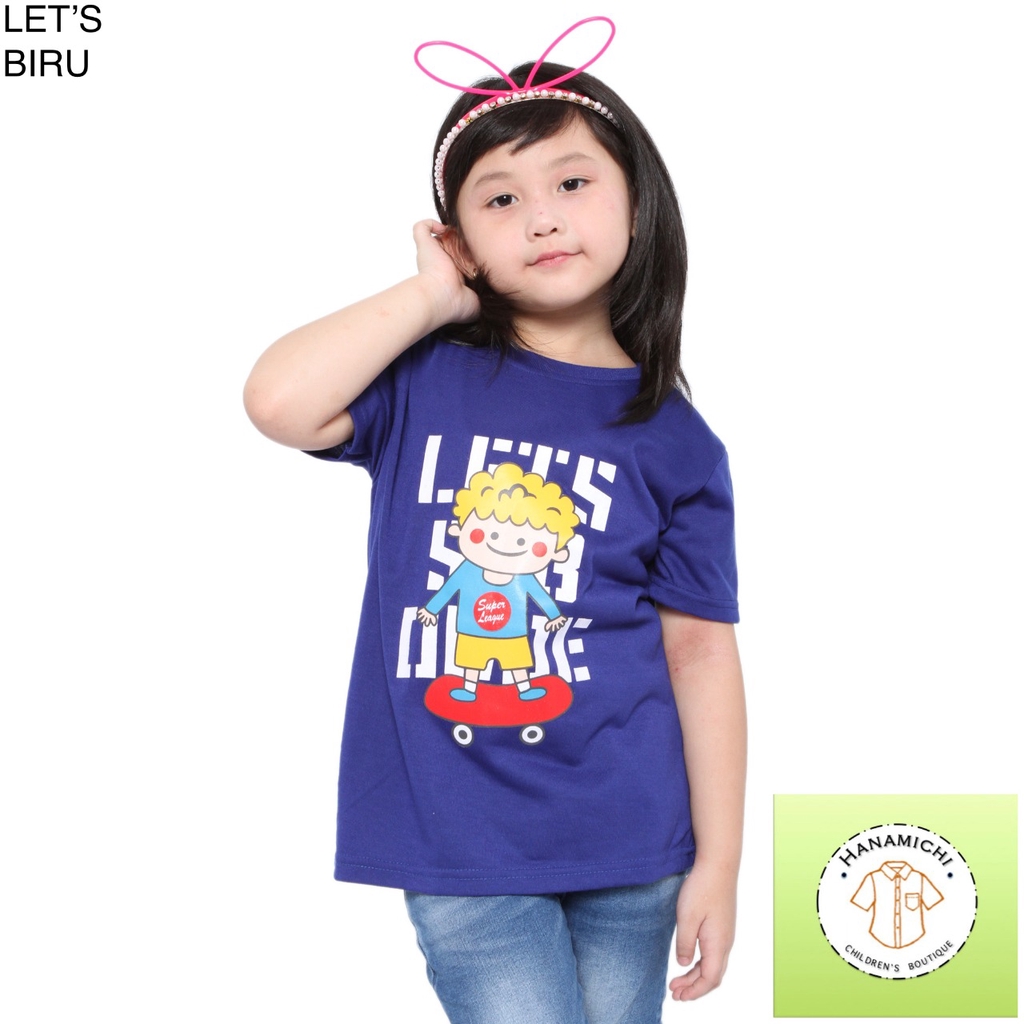 Hanamichi LET'S Kaos Anak Lengan Pendek