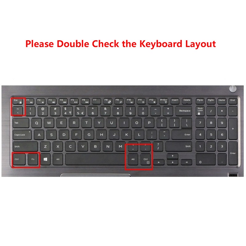 For 15.6 Inches Dell Inspiron Master 15PR-6748B/6648B/5745B Soft Ultra-thin Silicone Laptop Keyboard Cover Protector