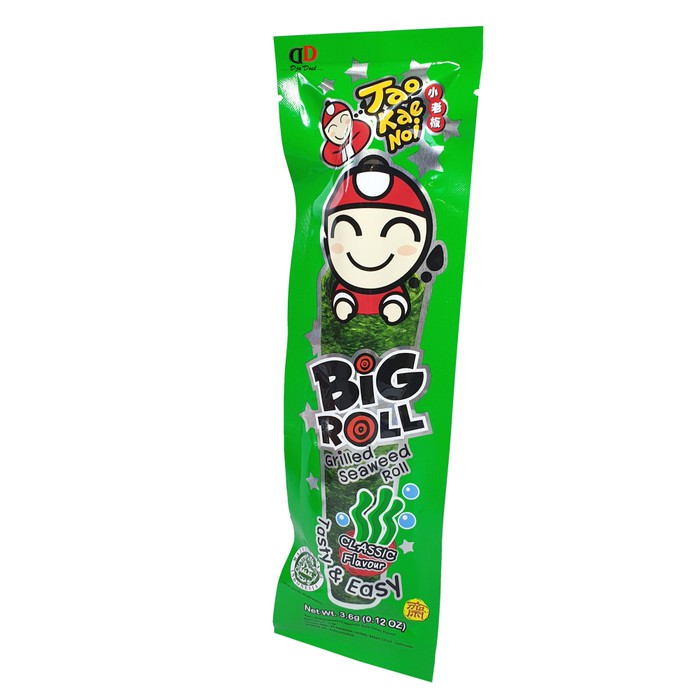 

Taokaenoi Big Roll Grilled Seaweed Classic Flavour 3.6gr