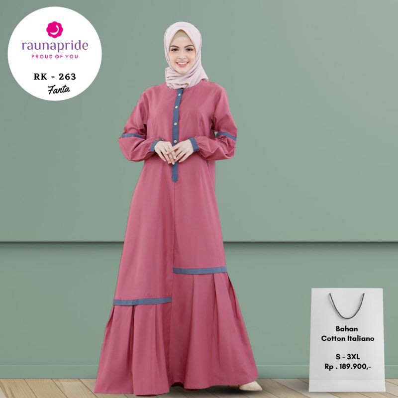 BISA COD - GAMIS RAUNA RK 261 RK 262 RK 263 RK 264 RK 265 RK 266 RK 267