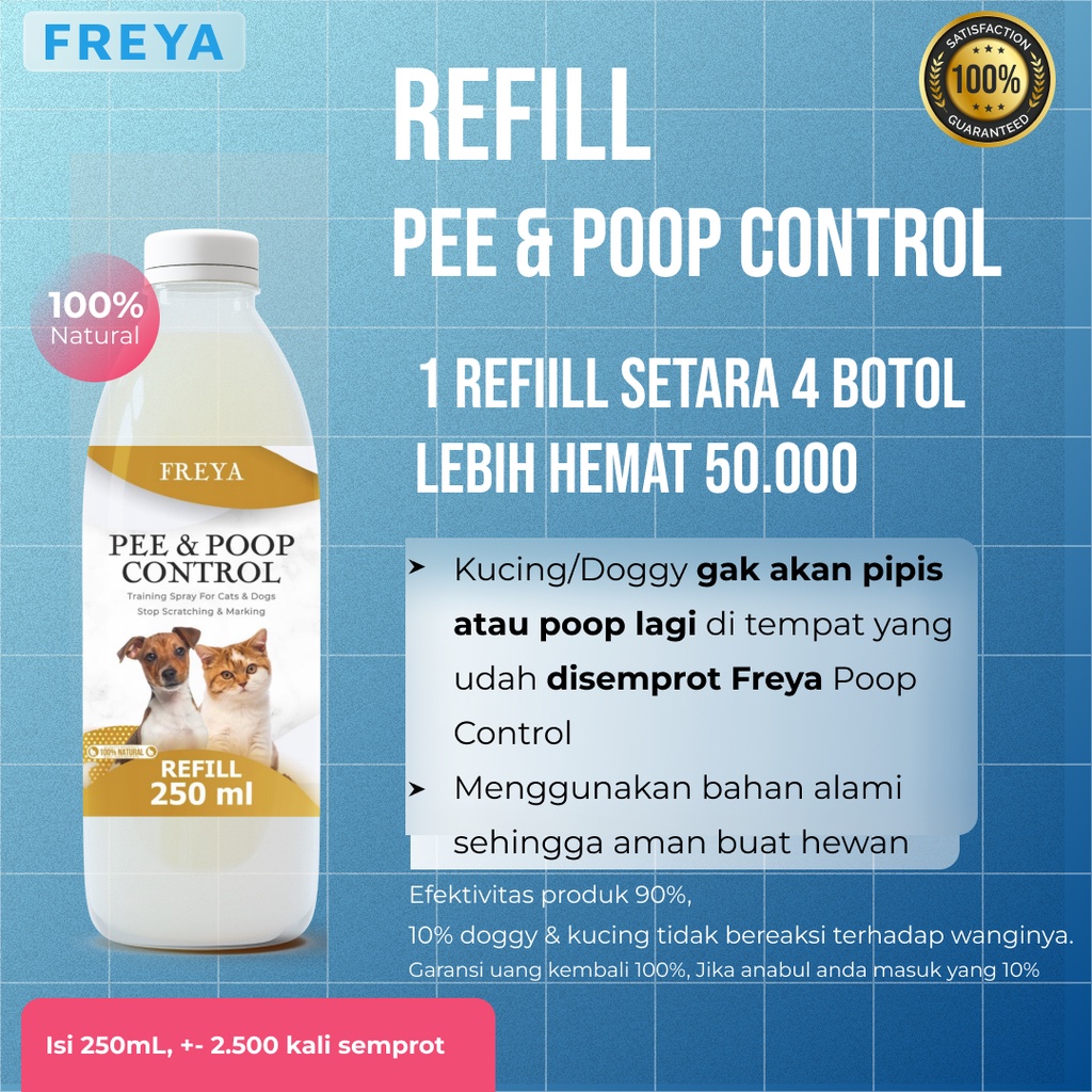 Refill Pee Poop Control Spray Melatih Training Pipis Kotoran Potty Toilet Kucing Anjing Doggy Cat Dog Repellent