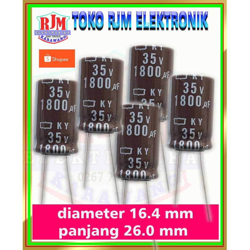 Elco 1800uf 35v