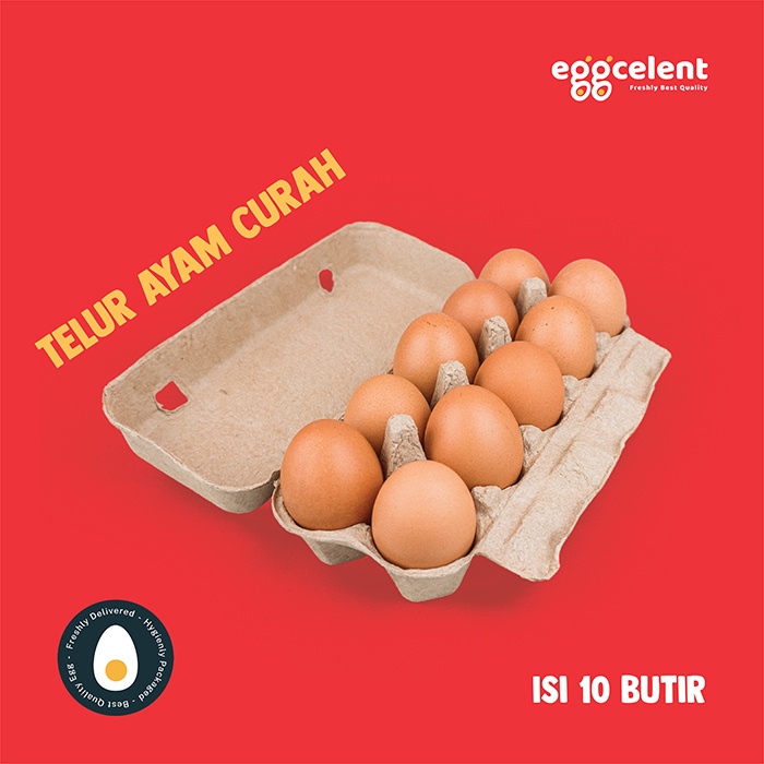 

Telur Ayam Curah Segar - 10 Butir