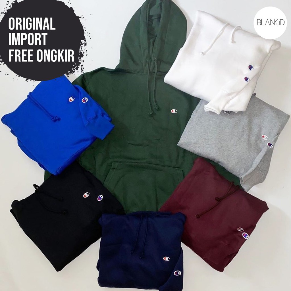 HOODIE CHAMPION BASIC LOGO ORIGINAL - HOODIE CHAMPION ORIGINAL- HOODIE CHAMPION - BLANK.ID