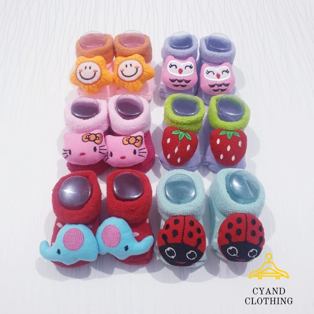 cyand clothing - kaos kaki bayi boneka lucu lucu bahan bagus tebal