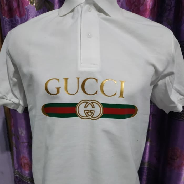 tshirt baju Kaos Kerah GUCCI