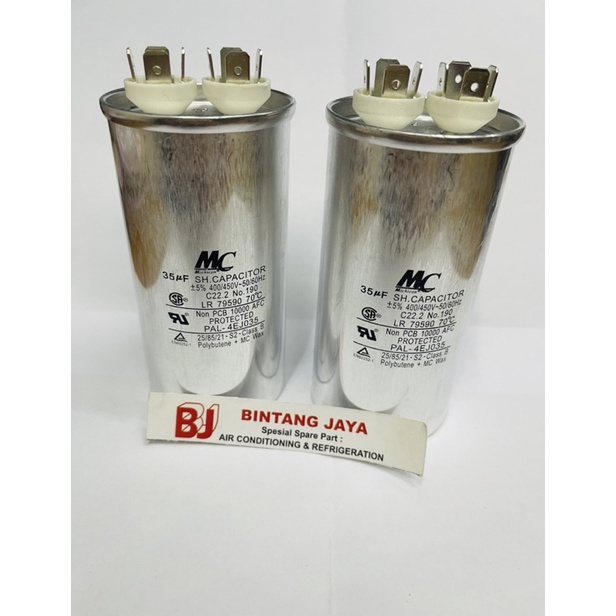 Capasitor AC 35uf mikro MC/ capasitor Kapasitor ac 1pk 1.5pk
