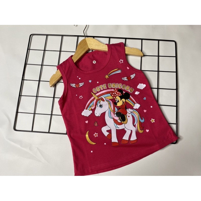 Singlet anak perempuan (CUTE UNICORN)1-10 tahun