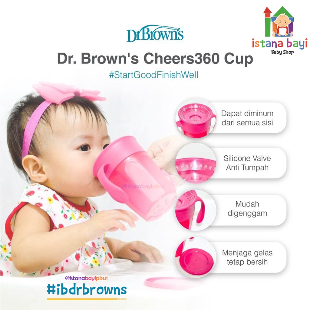 Dr.Brown's Cheers Cup With Handle - Gelas Minum Anak TC71004