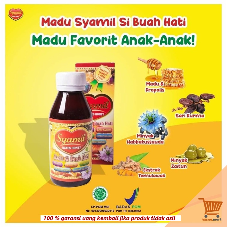 Madu Anak Syamil Kids Dates Honey -  Madu Lengkap Si Buah Hati isi 125ml