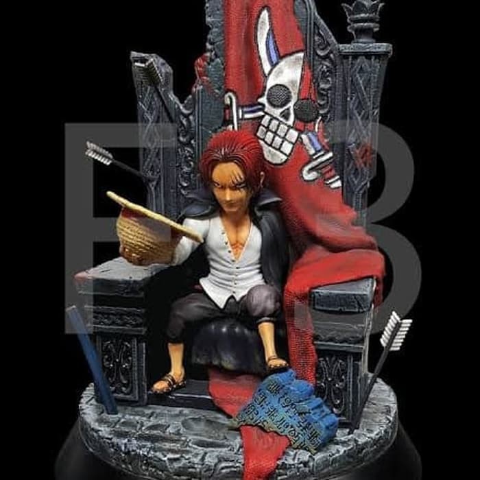 Jual One piece action figure Resin F3 kws shanks akagami luffy Murah