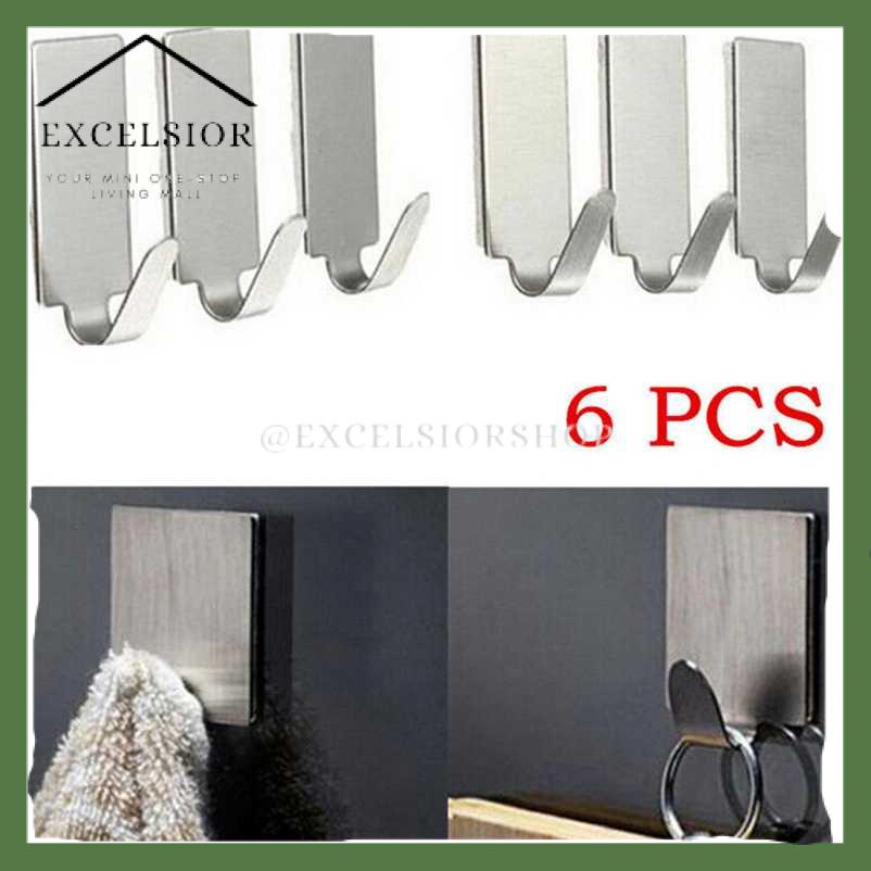 

Excelsior Taffware Gantungan Serba Guna Adhesive 6 PCS - DWC13F
