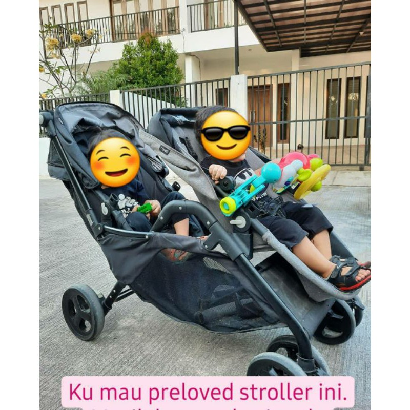 Preloved Stroller Tandem Kembar Cocolate Geoby Conga 2