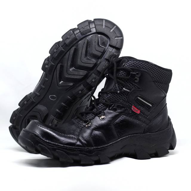 SEPATU SAFETY PRIA KULIT ASLI SEPATU BOOTS UJUNG BESI X ZOOM SEPATU GUNUNG TOURING TERMURAH