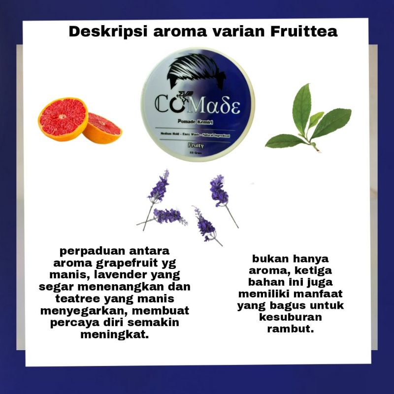 pomade kemiri aroma fruitea