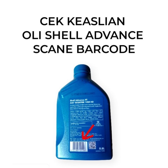 PAKET OLI SHELL ADVANCE AX7 MATIC 10W-40 1L + OLI GEAR SHELL, DI JAMIN ASLI, 100% ORIGINAL