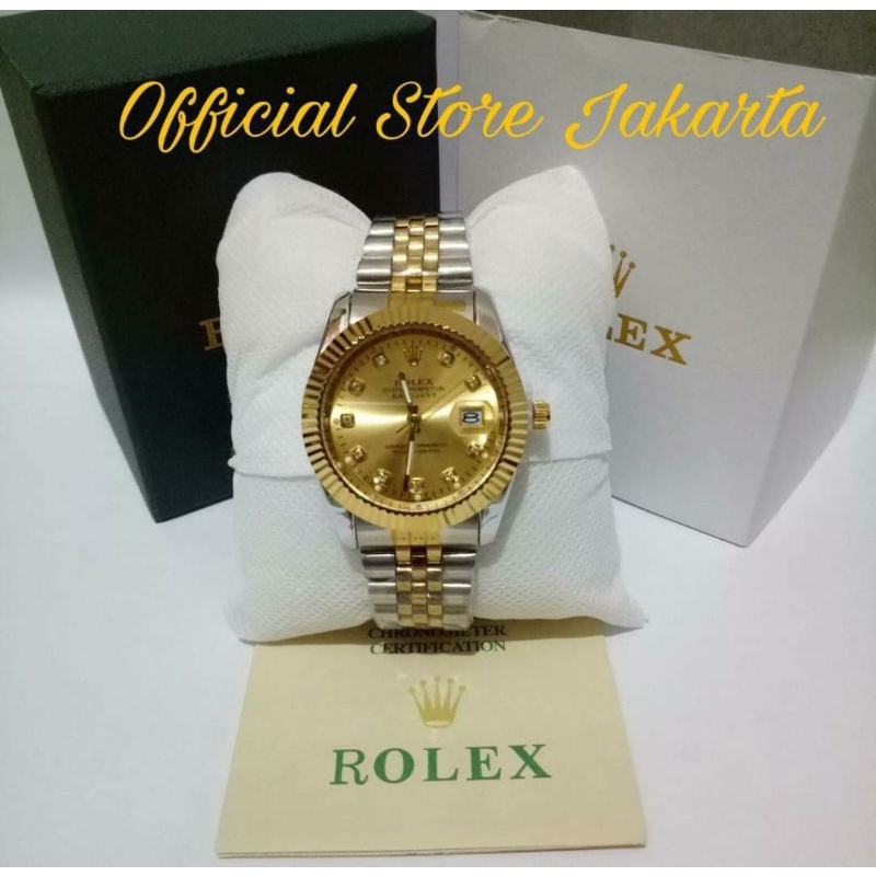 TRENDING TERVIRAL ( COD ) Jam Tangan Pria Datejust  Stainless Steel Free Kartu Garansi Baterai &amp; Box
