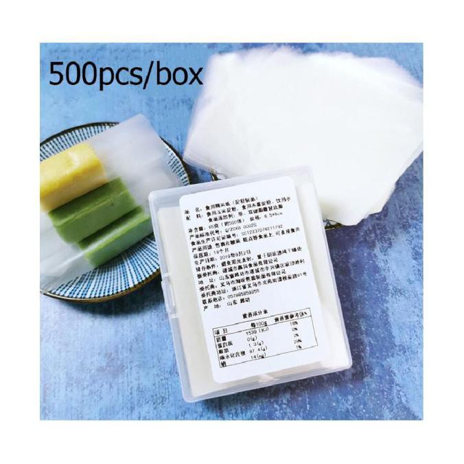 

500Pcsnougat Wrapping Paper Kertas Minyak Nougat Kertas Nasi Kertas Pe Ryanstore36