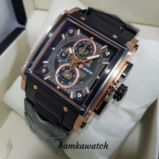 jam tangan / Watch_Id pria Expedition original E-6731 black rose gold