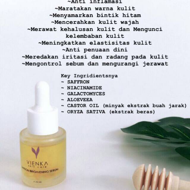 Vienka Serum Saffron Skincare