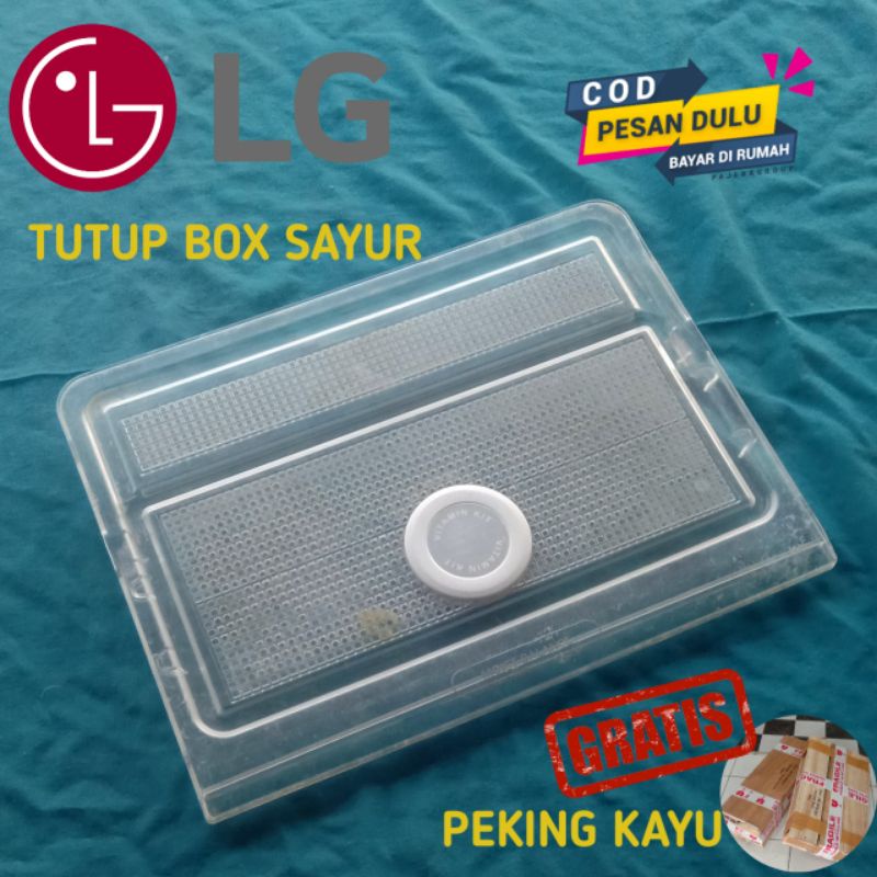 RAK TUTUP BOX SAYUR KULKAS LG UKURAN 41 X 32 CM ORIGINAL