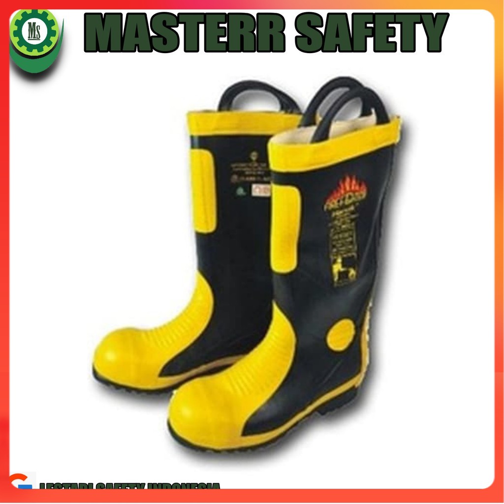 Sepatu Pemadam HAIDAR Firefighter Boots NOT HARVIK