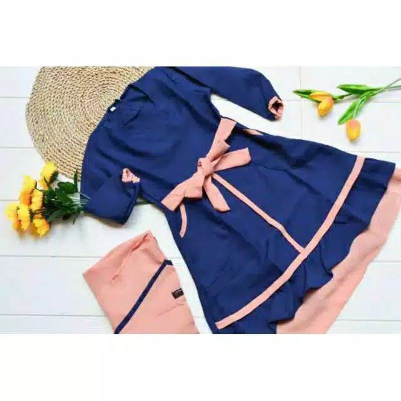 Gamis anak gwenza realpict ori