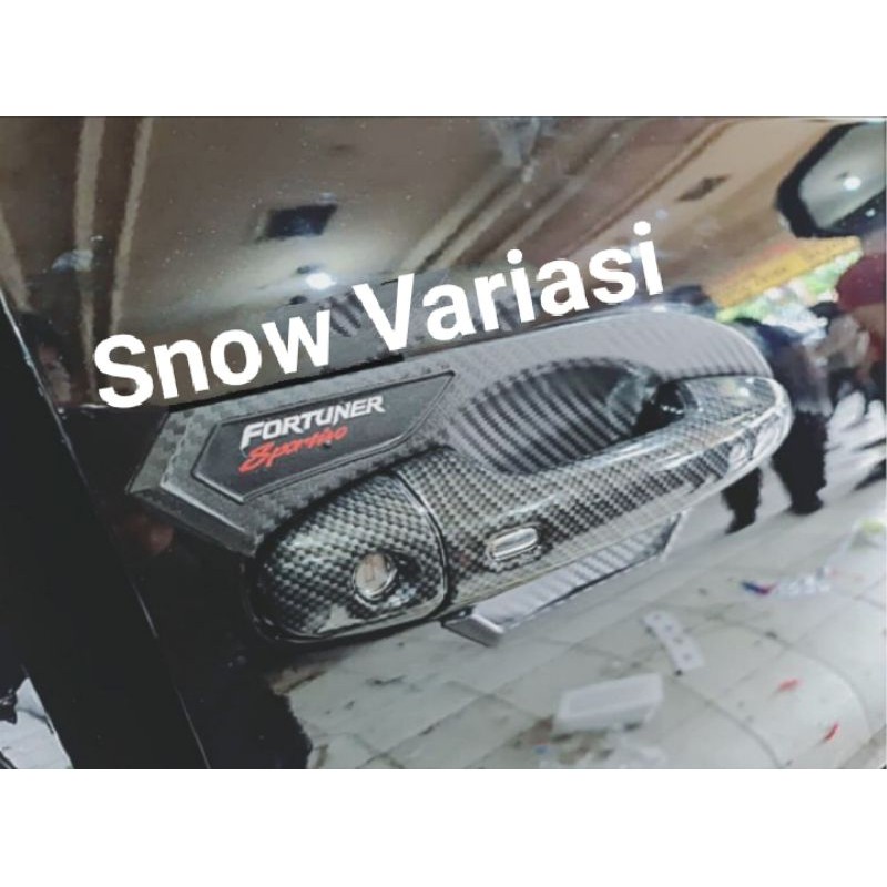 Paket outer dan cover handle carbon dop all new fortuner vrz G srz trd