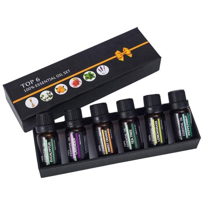 ESSENTIAL OIL FRAGRANCE FIRSTSUN SET MINYAK AROMATHERAPHY DIFFUSERS 10ML 6PCS AROMATERAPI